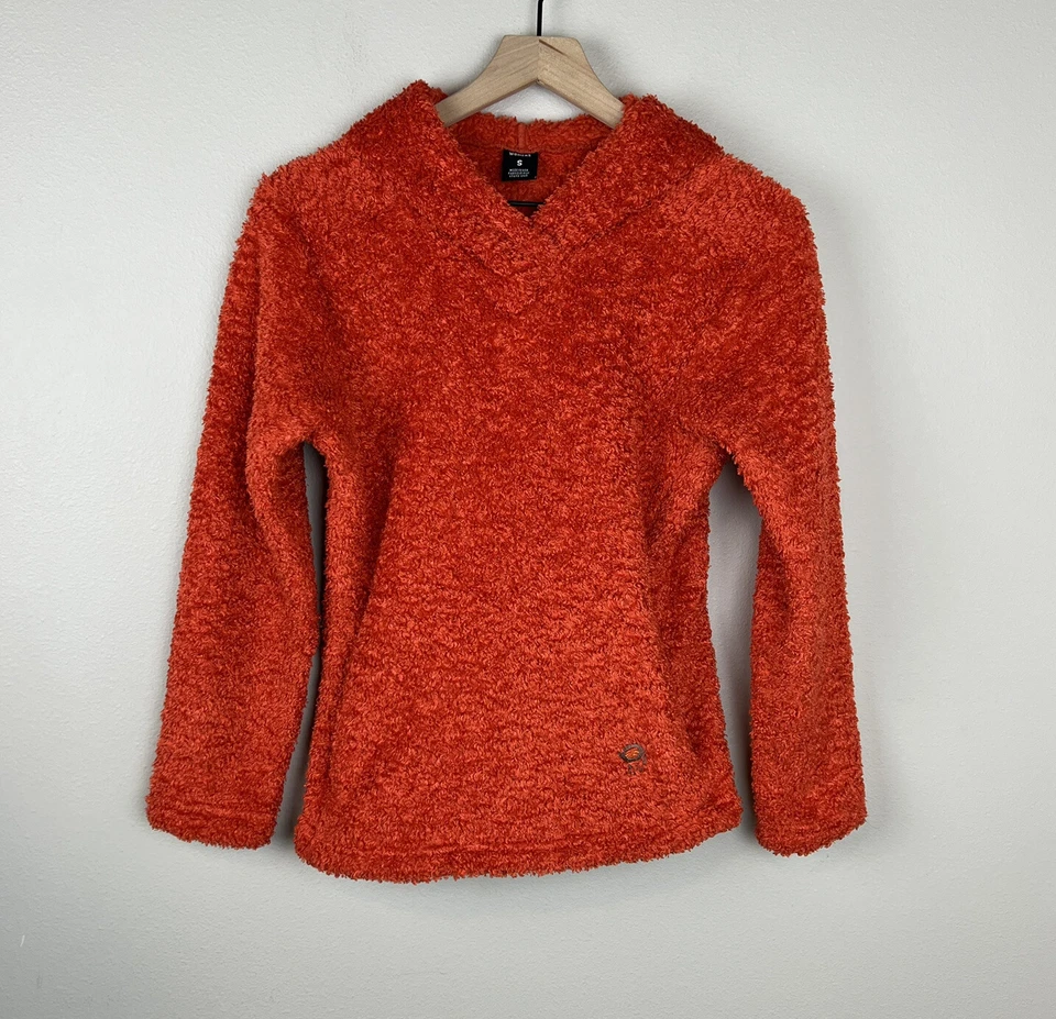 Pulôver feminino Mountain Hardwear poodle de pelúcia com capuz de lã tamanho P - Imagem 2 de 4