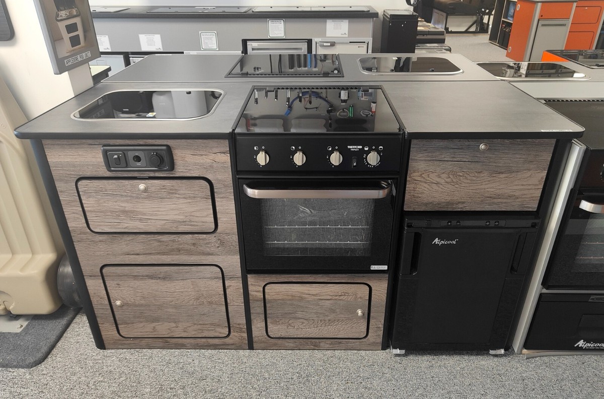 VW Crafter Camper Van Conversion Furniture Pod Kitchen Oven Grill