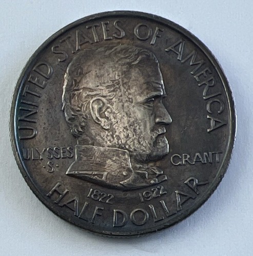 1922 Ulysses S Grant Gedenkmünze Silber Half Dollar - Bild 1 von 3