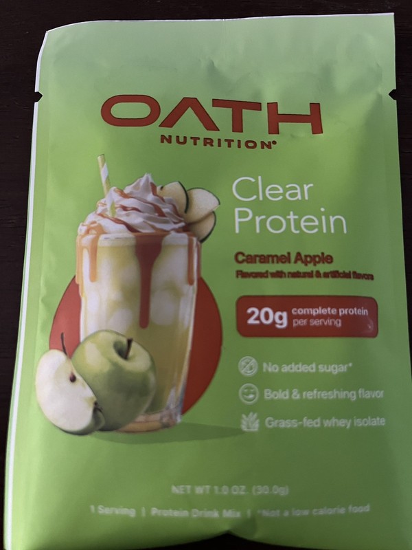 Oath Nutrition Caramel Apple Protein Powder 20 Grams 1 pack 
