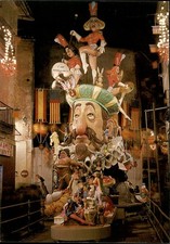 Postal España Falla De Valencia Plaza Na Jordana