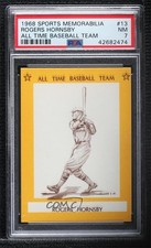1968 Sports Memorabilia All Time Baseball Team Rogers Hornsby #13 PSA 7 HOF 1ek
