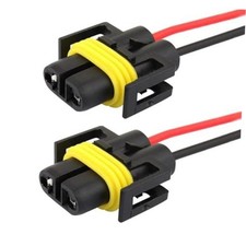 2 PCS H11 H11 Socket Wire Harness Connectors, Multi-purpose Fog Light Harness