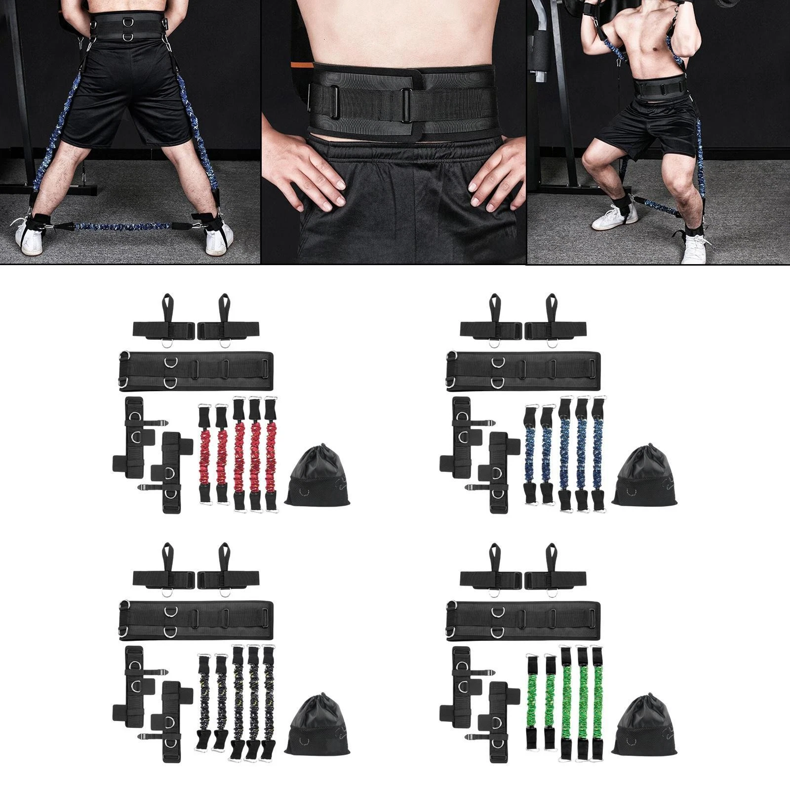 Boxing Resistance Bands Set Improve Physical Skills with Protective Sleeve