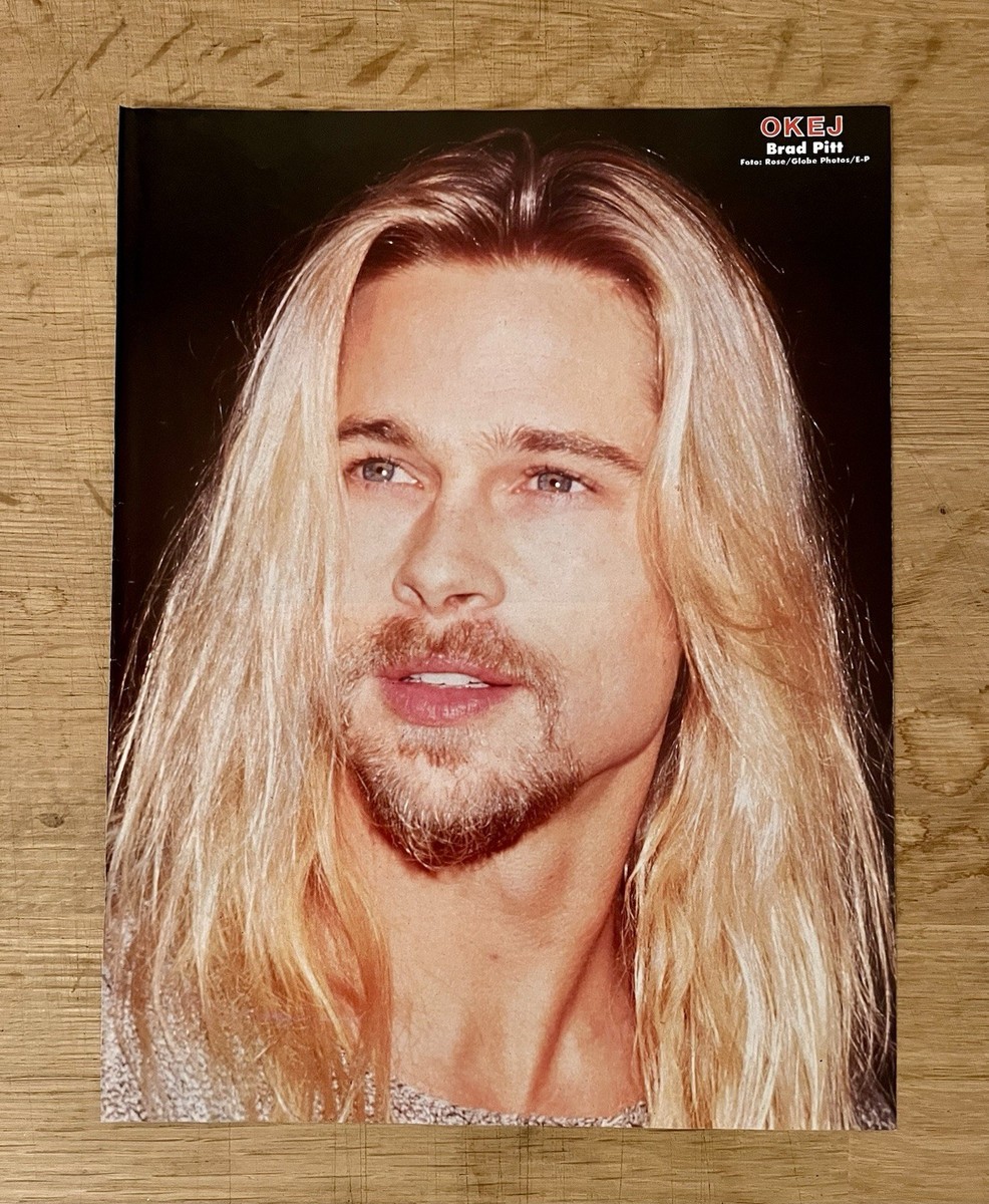 Brad Pitt Actor 1994 Clip Poster Swedish Music magazine Okej 1990s