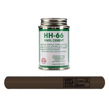 Inflatable Vinyl Cement 12x60 in Brown Repair Patch Kit Adhesive 4 Oz HH66 Glue