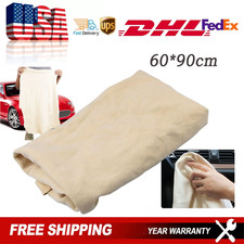 Washing Absorbent Drying Shammy Towel Natural Chamois Leather Car Cleaning Cloth