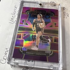 DiJonai Carrington 2024 Panini WNBA Select Concourse Pink Ice Prizm #18 Sun  /99