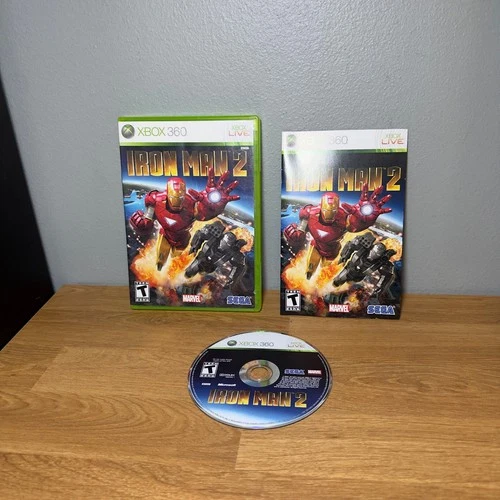 Iron Man 2 (Microsoft Xbox 360, 2010) CIB Complete - Tested & Working