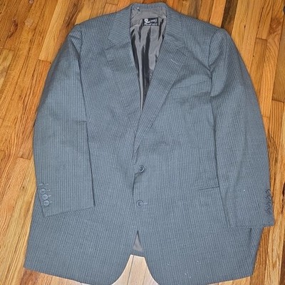 Vintage Henry Poole & Co Blazer Mens Savile Row Pinstripe Bespoke 1985