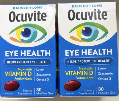 2Pk: Ocuvite Eye Health Formula Vitamin/Mineral 30ct. (Exp 10/2027 )