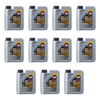 Liqui Moly 11L Engine Motor Oil - Top Tec 6200 0W-20 (11x1L)