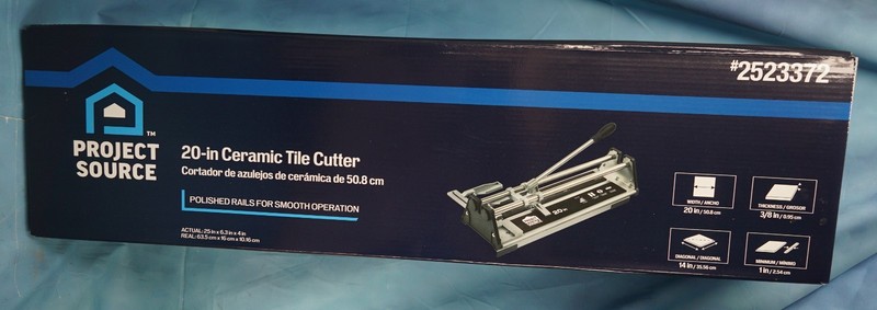 NEW Project Source 20in Ceramic/Porcelain Tile Cutter Kit #2523372