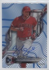 2018 Topps High Tek Pattern 1 Waves/Diagonals Blue 25/75 Zack Cozart Auto y8h