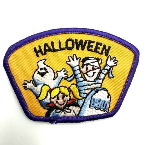 Pfadfinder Halloween Aufnäher Geist Vampir Mumie Vampir Kostüm Vintage ? - Bild 3 von 4