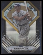 2022 Topps Update #DGDC-68 Jimmie Foxx Diamond Greats Die Cuts Black #/299