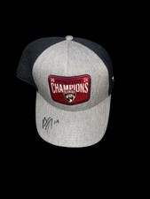 Matthew Tkachuk Signed Florida Panthers 2024 Stanley Cup Champions Hat JSA COA