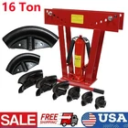 16 Ton Pipe Bender Manual Hydraulic Piping Bending Exhaust Tube Fabric w/8 Dies