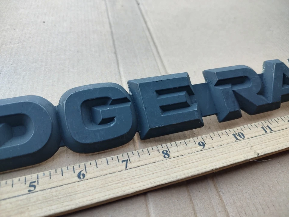 1986-1993 Dodge RAM Van 1500 2500 3500 Rear Door Emblem OEM Nameplate Mopar MT1 - Image 3 of 4