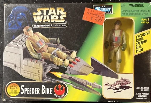 KENNER STAR WARS THE POWER OF THE FORCE "SPEEDER BIKE" ACTION FIGURE PLAY SET