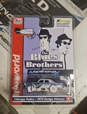 NEW Auto World R36 Blues Brothers Chicago Police 74 Dodge Monaco White Lightning