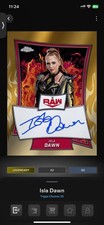 Topps Slam WWE 2025 Chrome Gold Red Brand Signature - Isla Dawn 50cc LEGENDARY
