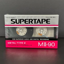 Vintage Realistic SUPERTAPE MII-90 Blank Audio Cassette Tape NEW SEALED