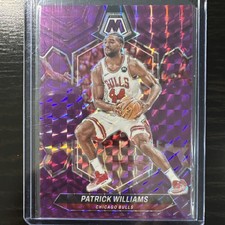 2023-24 Panini Mosaic Purple Prizm Bulls Patrick Williams 75/99