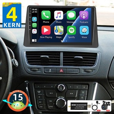 64GB Android 15 DAB+ Autoradio Carplay GPS Navi FM Für Opel Mokka 2012-2016 +Kam