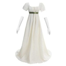 Regency Dresses for Women 1800s Empire Waist Dress XX-Large Champagne