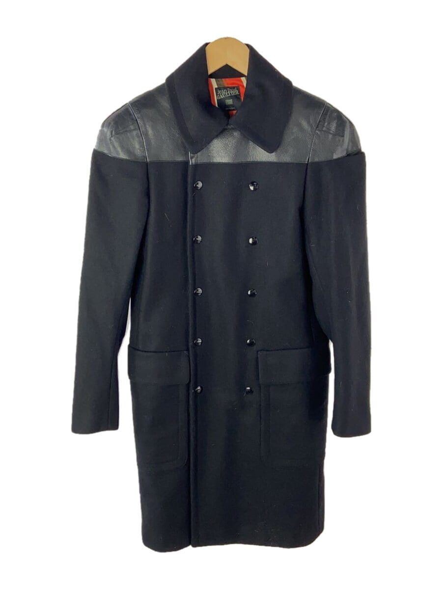 ALTRA Jean Paul Gaultier Femme altro cappotto 42 lana nero Cogb ga 1751