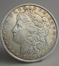 1887 Morgan Silver Dollar Coin Silver .900 USA