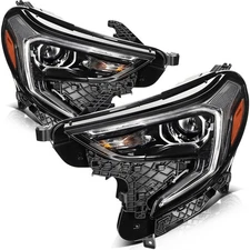 Headlights Assembly Black Housing For 2021 2020 2019 2018 GMC Terrain Left+Right