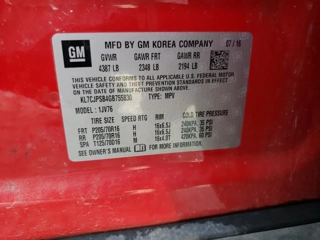 Alternador usado compatible con: Chevrolet Trax 2016 1,4 grado A Foto 3 de 4