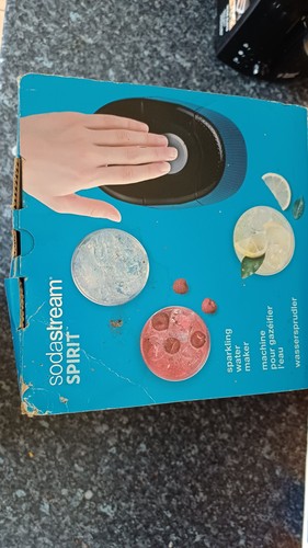 Soda Stream Sodastream Spirit Soda Maker Black Boxed w/ Gas Cannister and Bottle - Picture 9 of 10