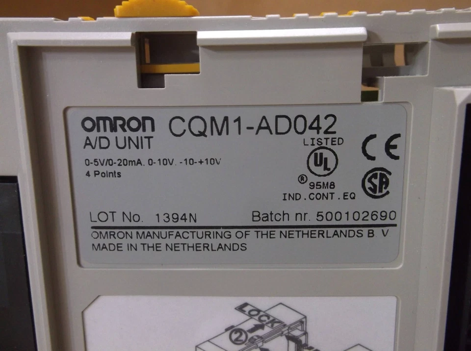 CQM1-AD042 Omron NEW In Box PLC 4 Point Analog Input Module Card CQM1AD042 - Image 4 of 4