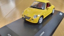 Kyosho DAIHATSU COPEN Daihatsu Copen 2004 tetto chiuso GIALLO giallo 1/43 Minicar