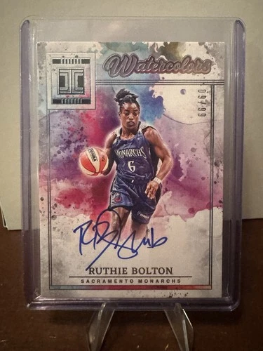 Ruthie Bolton 2025 Impeccable WNBA #WC-RB Watercolors Auto 9/99