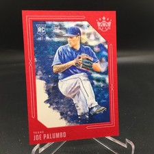 Joe Palumbo 2020 Panini Diamond Kings Framed Red 122 Texas Rangers Rookie
