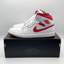Nike Air Jordan 1 Mid White Dune Red Lobster FJ3458 160 Men's Size 11
