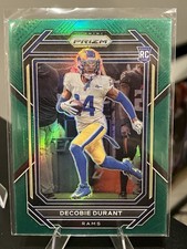 2022 Panini Prizm - Decobie Durant Green Prizm Border (RC) #347 /Rams