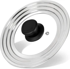 Universal Stainless Steel Lid for 6-8 Inch Pots and Pans, Replacement Cover