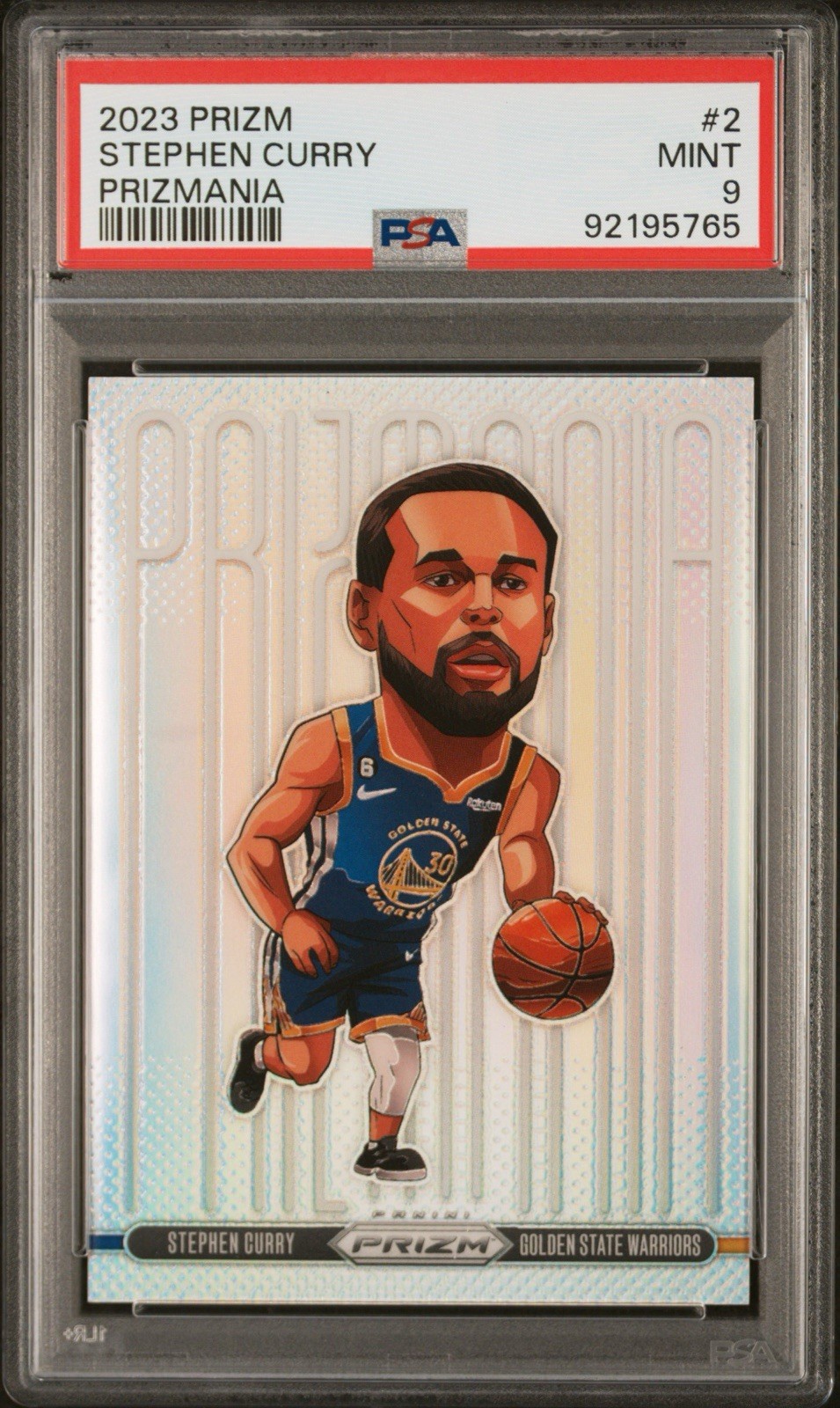 Stephen Curry PSA 9 2023-24 Panini Prizm Prizmania #2 Warriors 1st Year