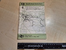 South Eastern Suburban - Train Timetable No 6 - May 1985 - May 1986