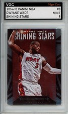 2014-15 PANINI NBA SHINING STARS #3 DWYANE WADE VGC MINT 9 J83 IJ49