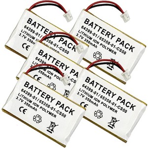 5 Batteries for Plantronics Headset CS50 CS55 CS351N 5-PACK
