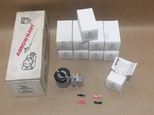 New Lot of 10 Arrow Hart / Cooper 6402 Plug 3P 4W Grounding 20A 125v/250vP