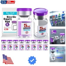 Sterile Empty Vials with Self Healing Injection Port,with Flip Off Aluminum C...
