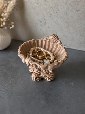 Leere Muschel Tasche Deko Meer Schale Shell Chic 11 cm