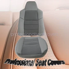 Driver + Passenger Bottom Cloth Seat Cover Gray For 2003 to 2007 Ford F250 F350